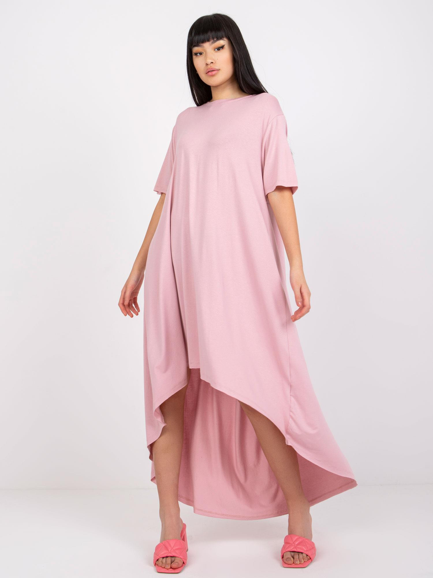 Dámské šaty RV-SK-R4889.09 Světle růžová - Rue Paris růžová L/XL
