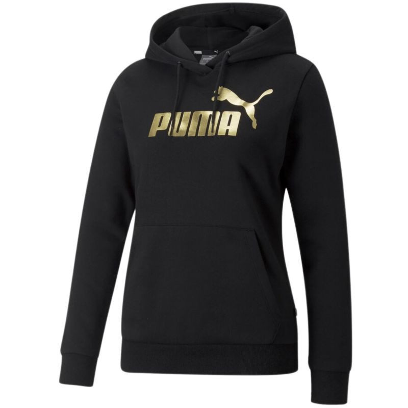 Dámská mikina Metallic Logo 849958 Černá se zlatou - Puma černá se zlatou XXL