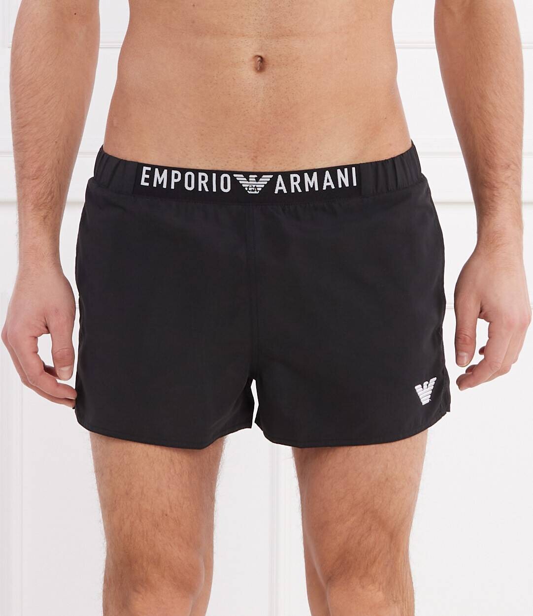 Pánské plavky 211761 4R432 00020 černé - Emporio Armani 50