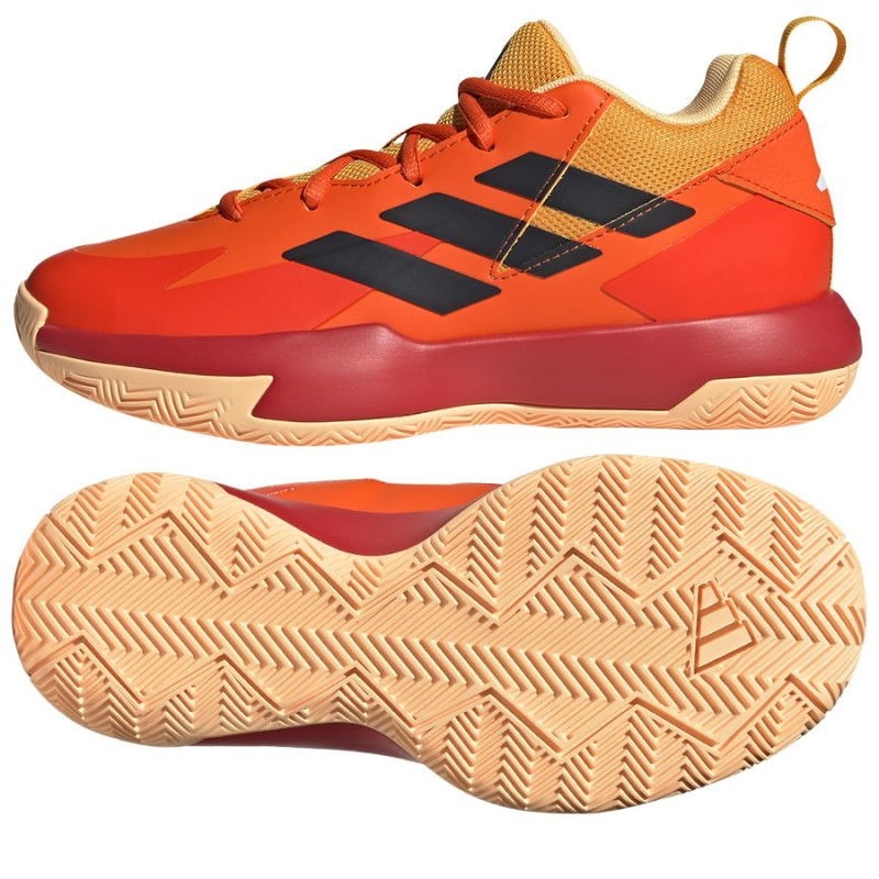 Junior sportovní basketbalová obuv Cross Em Up Select Jr IE9274 Oranžová mix - Adidas oranžovo-žlutá 39 1/3