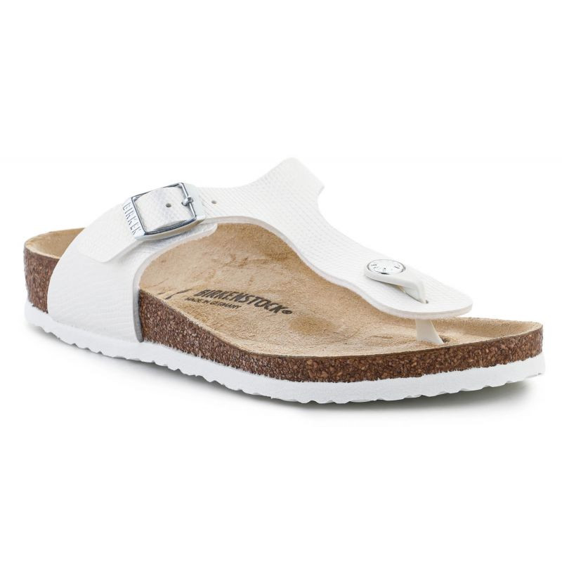 Dámské nazouváky / žabky Gizeh BS Jr 1027260 Bílá s hnědou - Birkenstock bílá-hnědá 38