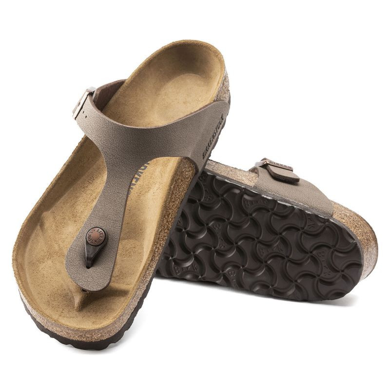 Dámské nazouváky / žabky GIZEH BS 0043753 Hnědo béžová - Birkenstock hnědá-béžová 38