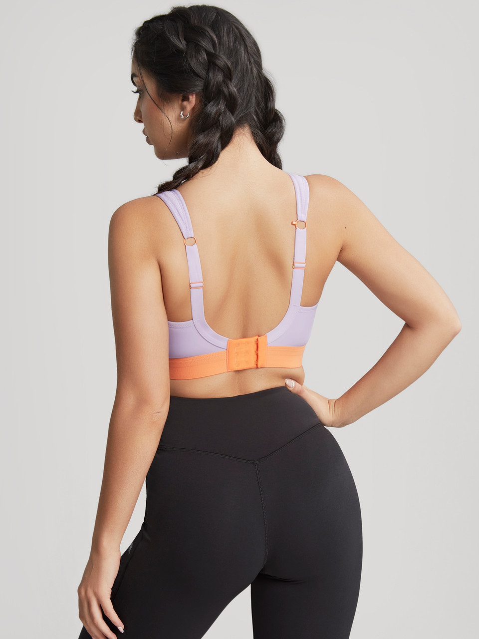 Sportovní podprsenka Non Wired Bra 7341B fialovo/orange - Panache