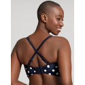 Dámský vrchní díl plavek Anya Riva Spot Bandeau navy/vanilla SW1453 - Panache