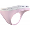 Dámská tanga LOGO WAISTBAND THONG UW0UW03835TOG světle růžová - Tommy Hilfiger