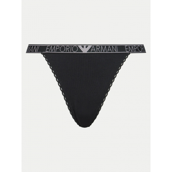 Dámské tanga 164282 4R221 00020 černé - Emporio Armani