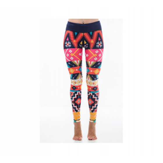 Dámské fitness legíny Six Deuce Aztec - multicolor - Litex