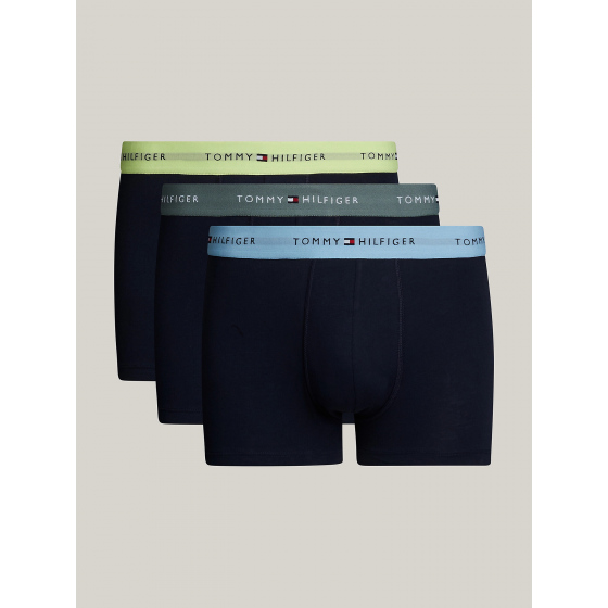 Pánské boxerky 3Pack UM0UM02763 0T9 tm. modré - Tommy Hilfiger