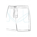 Pánské plavky Travel Shorts SM27N-6 Červená - Self