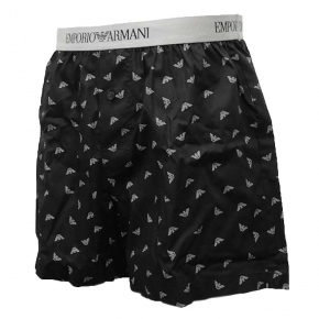 Pánské trenýrky 110991 4R576 35221 černé s potiskem - Emporio Armani