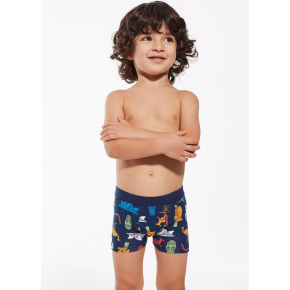 Chlapecké boxerky Young Boy 700/134 Australia Tmavě modrá s potiskem - Cornette