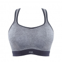 Sportovní podprsenka 7341B  Non Wired Bra charcoal marl šedá - Panache