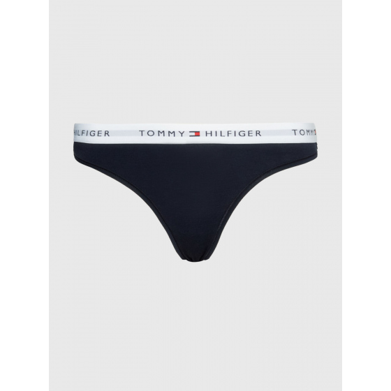 Dámská tanga THONG UW0UW03835 DW5 tm. modré - Tommy Hilfiger