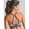 Sportovní podprsenka 7341B  Non Wired Bra charcoal marl šedá - Panache