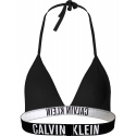 Dámská plavková podprsenka KW0KW01824 BEH černá - Calvin Klein