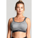 Sportovní podprsenka 7341B  Non Wired Bra charcoal marl šedá - Panache