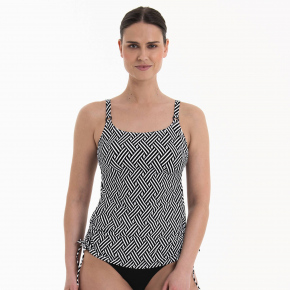 Dámský horní díl plavek Top tankini 6577-1.430 Černá s bílou - Anita