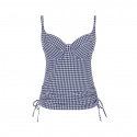 Vrchní díl plavek Tankini navy gingham SW1741 - Panache