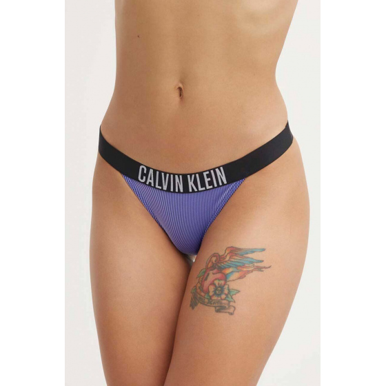 Dámské plavkové kalhotky KW0KW02611 C86 modré - Calvin Klein