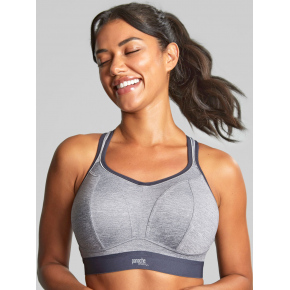 Sportovní podprsenka 7341B  Non Wired Bra charcoal marl šedá - Panache