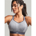 Sportovní podprsenka 7341B  Non Wired Bra charcoal marl šedá - Panache