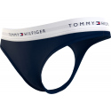 Dámská tanga THONG UW0UW03835 DW5 tm. modré - Tommy Hilfiger