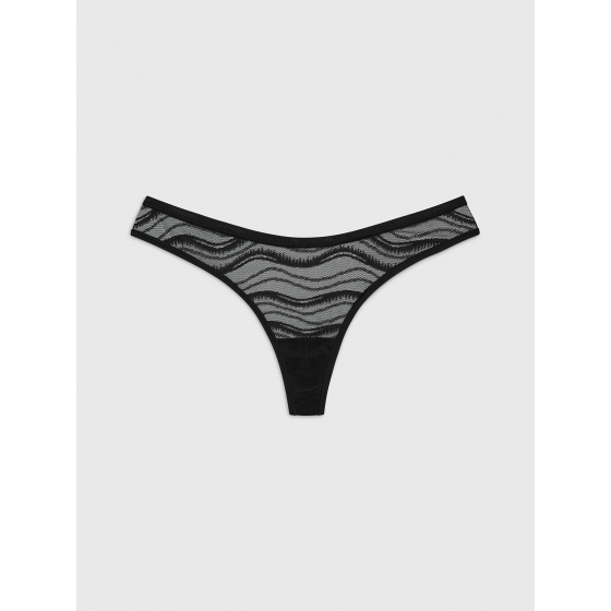 Dámská tanga 000QD3971E UB1 černé - Calvin Klein