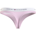 Dámská tanga LOGO WAISTBAND THONG UW0UW03835TOG světle růžová - Tommy Hilfiger