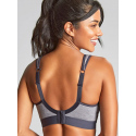 Sportovní podprsenka 7341B  Non Wired Bra charcoal marl šedá - Panache