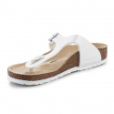 Dámské nazouváky / žabky Gizeh BS Jr 1027260 Bílá s hnědou - Birkenstock