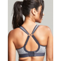 Sportovní podprsenka 7341B  Non Wired Bra charcoal marl šedá - Panache