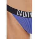 Dámské plavkové kalhotky KW0KW02611 C86 modré - Calvin Klein