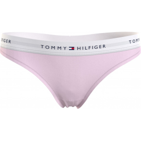 Dámská tanga LOGO WAISTBAND THONG UW0UW03835TOG světle růžová - Tommy Hilfiger